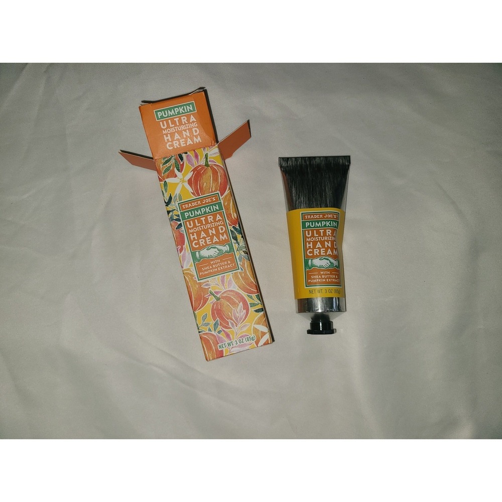 Trader Joes Pumpkin Ultra Moisturizing Hand Cream Shea Butter 3 oz 85g SKU 79261